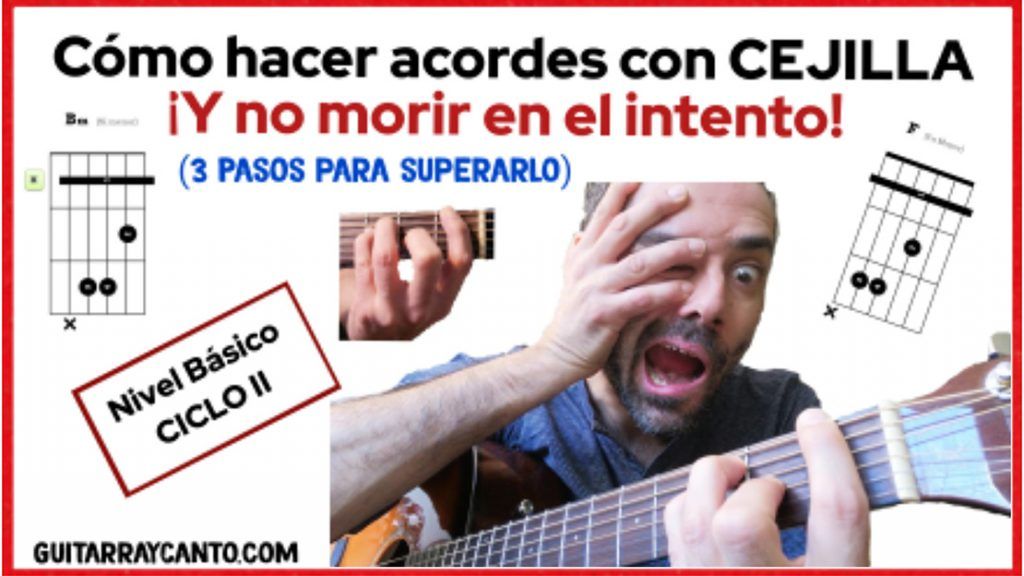 acordes con cejilla en la guitarraguitarra