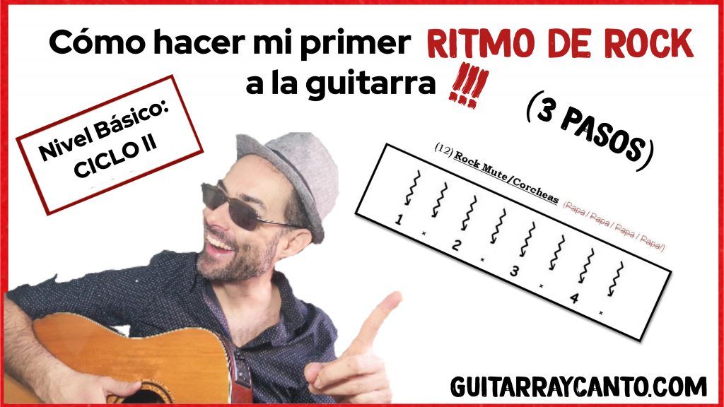 ritmo rock a la guitarra