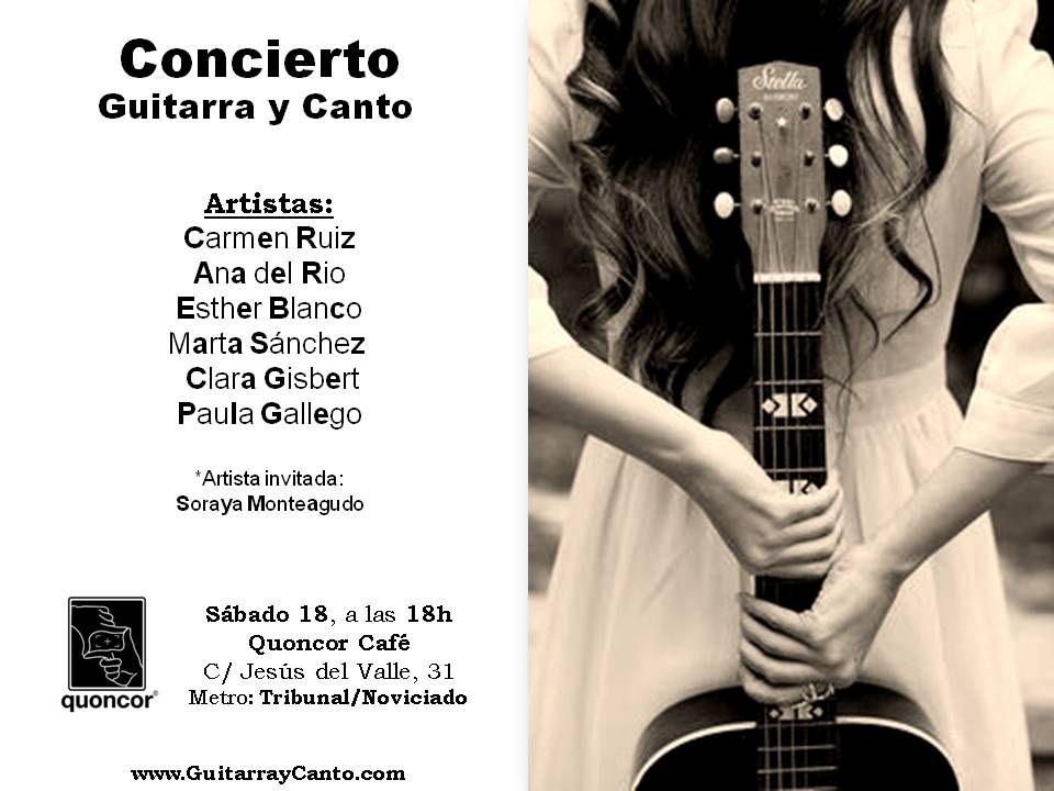 Clases guitarra canto malasaña