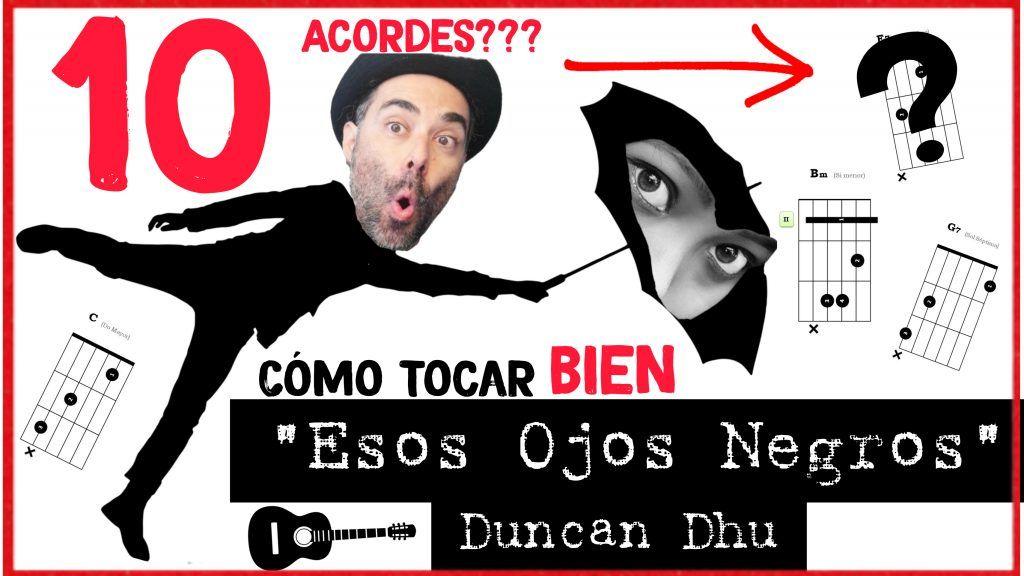 esos ojos negros acordes