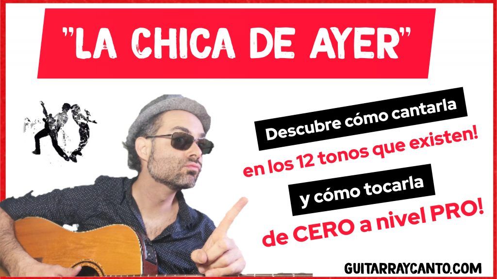 chica de ayer guitarra facil voz femenina