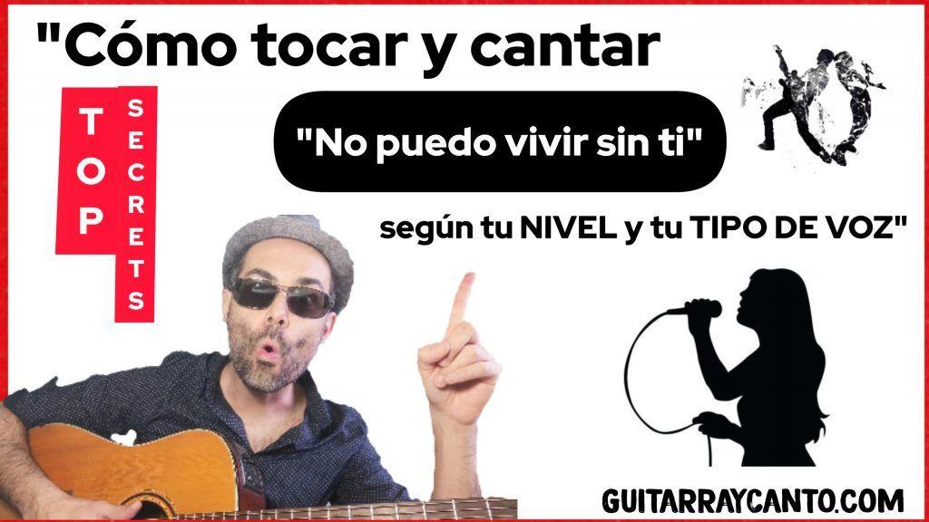 no puedo vivir sin ti voz chica guitarra acordes